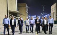 دیدار نوروزی مدیرعامل و جمعی از روسای پتروشیمی شهید تندگویان با کارکنان این مجتمع ساعاتی پس از تحویل سال