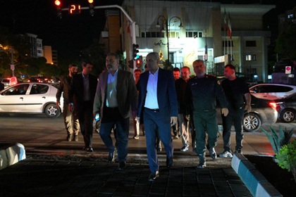 جمع آوری و ساماندهی بساط گستران در محور خیابان شهرداری